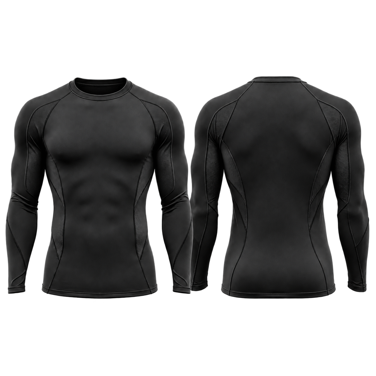 04 — Immune to Excuses Compression Shirt, front and back